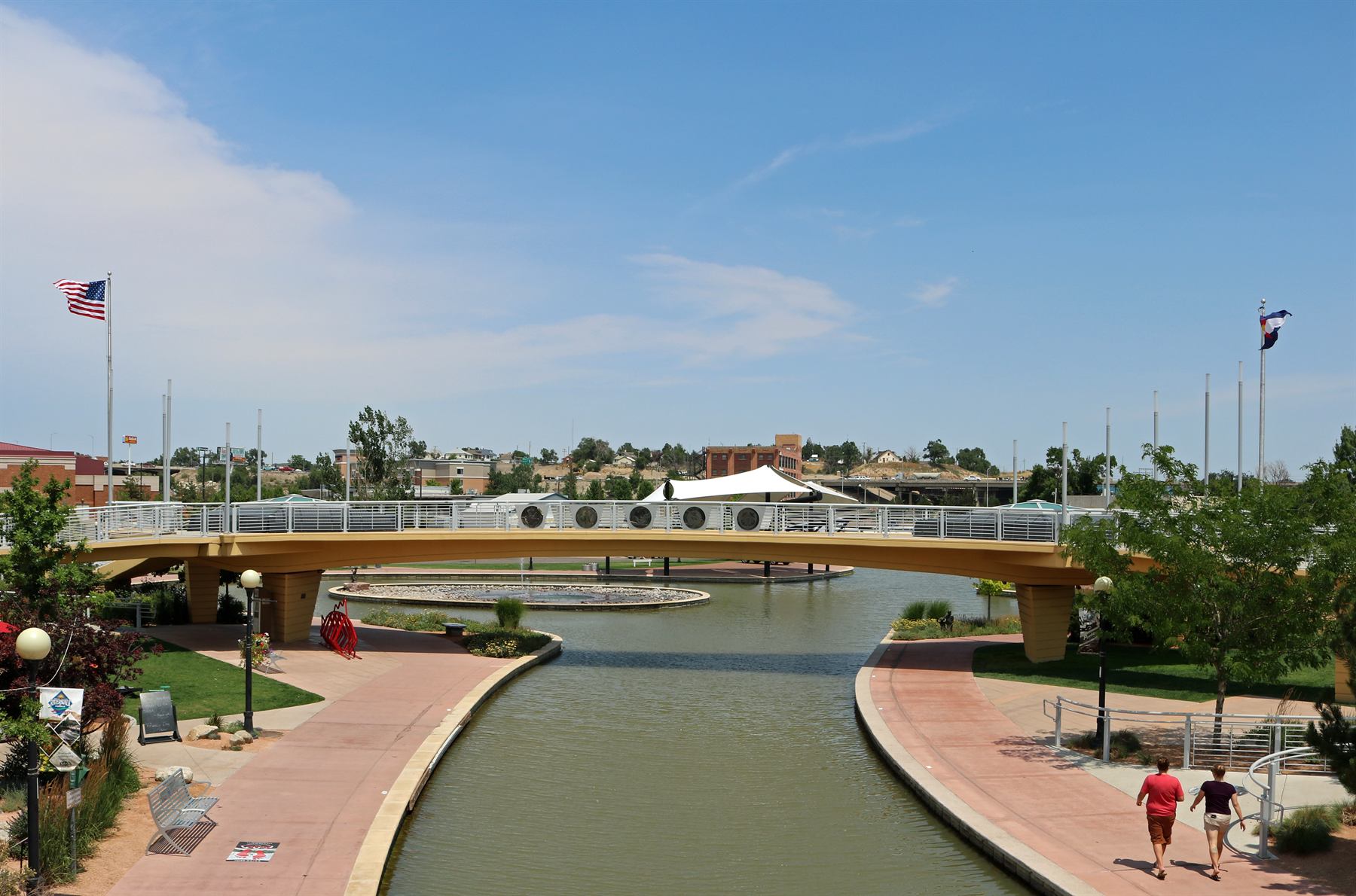 Veterans' Bridge over the Arkansas River in Pueblo, Colorado